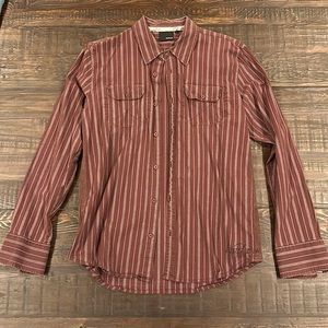 Hurley Long Sleeve. Button Down. Large.